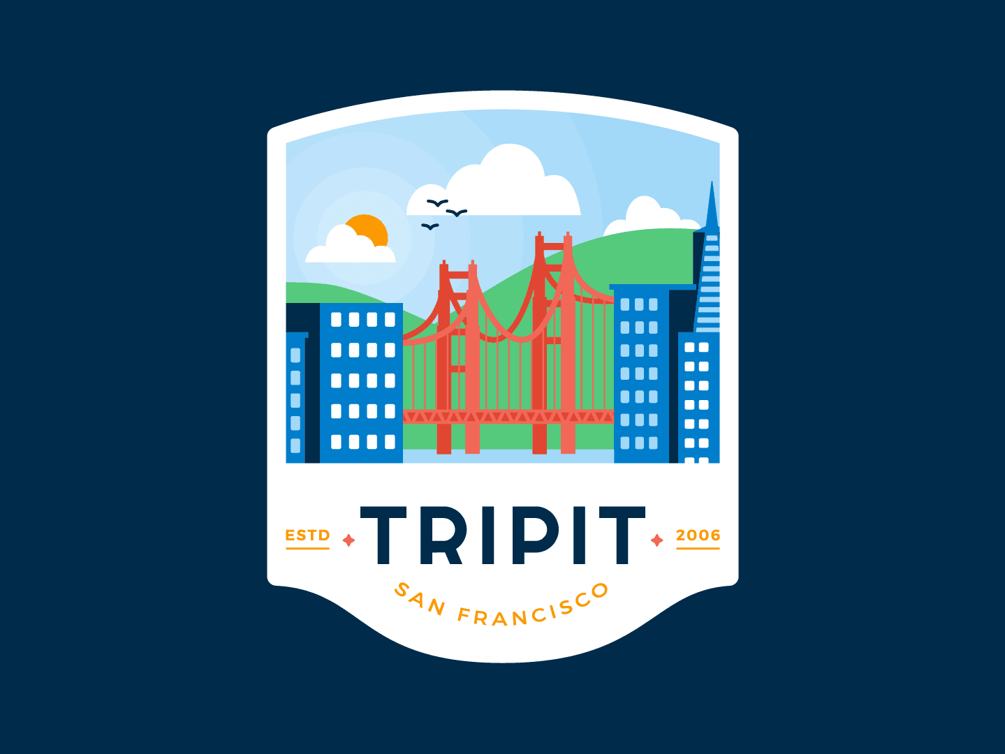 San Francisco badge illustration