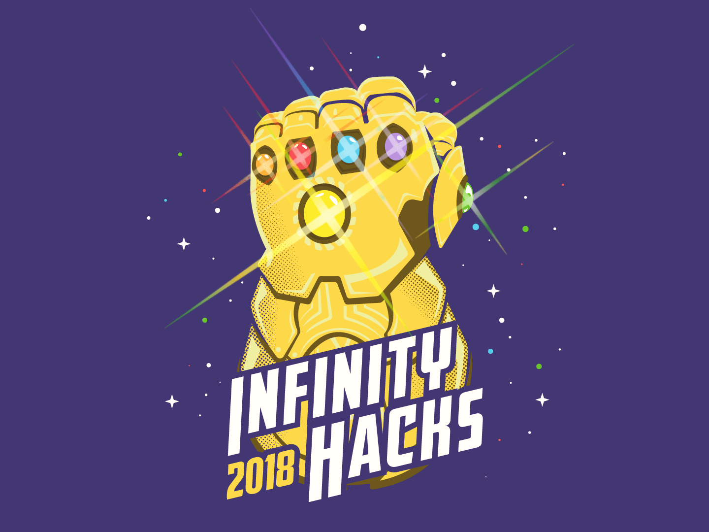 Infinity Hacks event identity illustration
